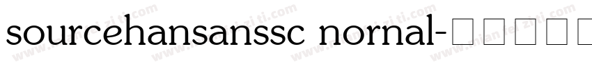 sourcehansanssc nornal字体转换